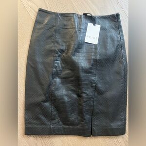 Reiss leather skirt BNWT